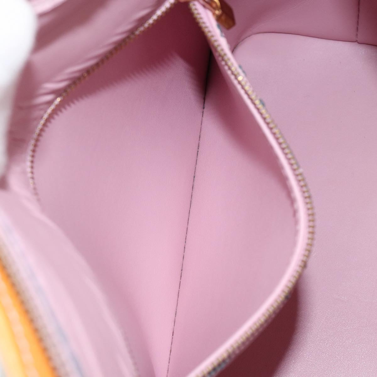 LOUIS VUITTON Monogram Vernis Houston Hand Bag Pink M91302 LV Auth ep10978