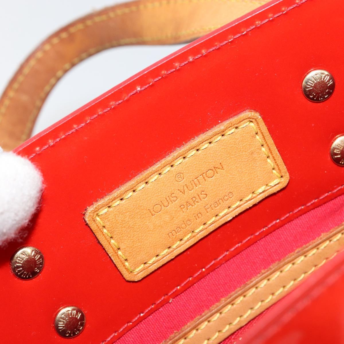 LOUIS VUITTON Monogram Vernis Reade PM Hand Bag Red Rouge M91088 LV Auth ep10979