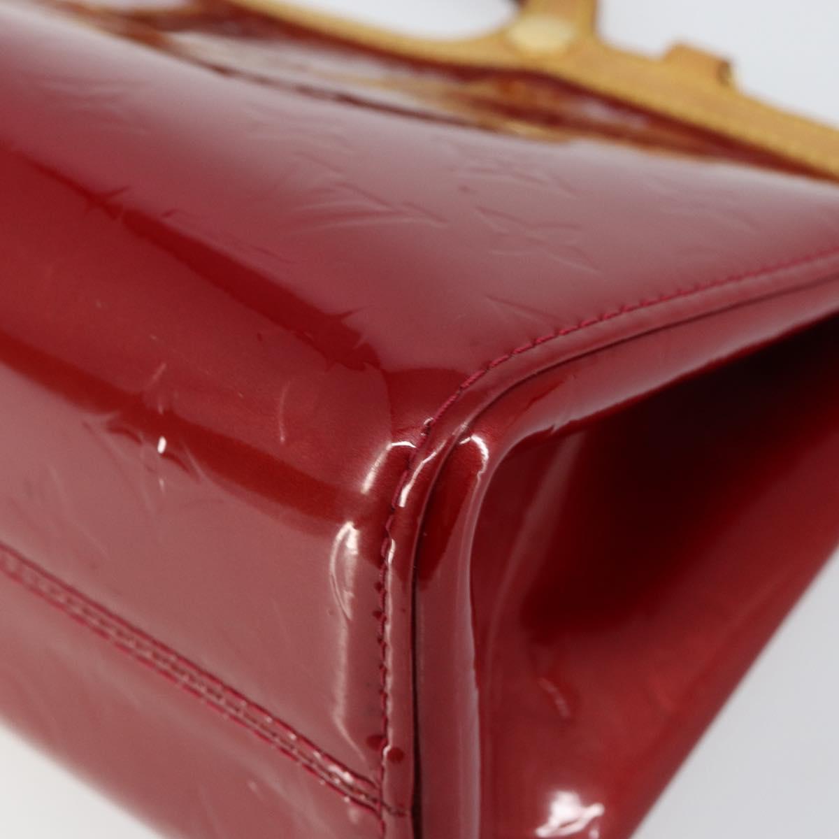 LOUIS VUITTON Monogram Vernis Roxbury Drive Bag 2way Red M91987 LV Auth ep10983