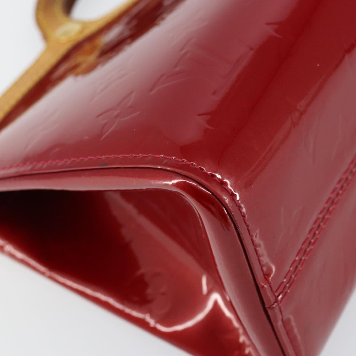 LOUIS VUITTON Monogram Vernis Roxbury Drive Bag 2way Red M91987 LV Auth ep10983