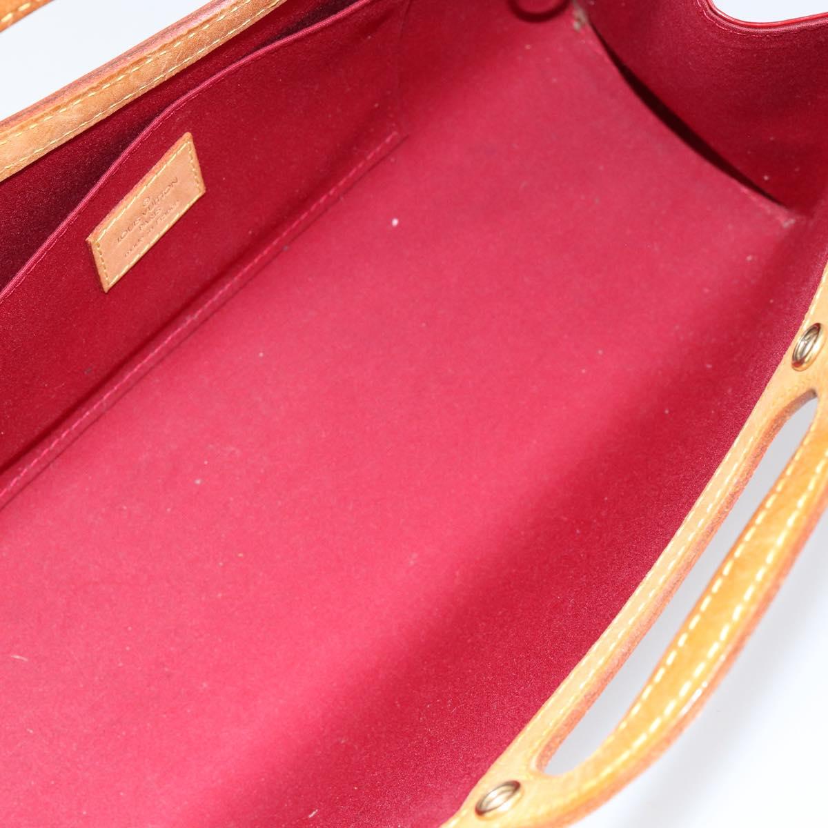 LOUIS VUITTON Monogram Vernis Roxbury Drive Bag 2way Red M91987 LV Auth ep10983
