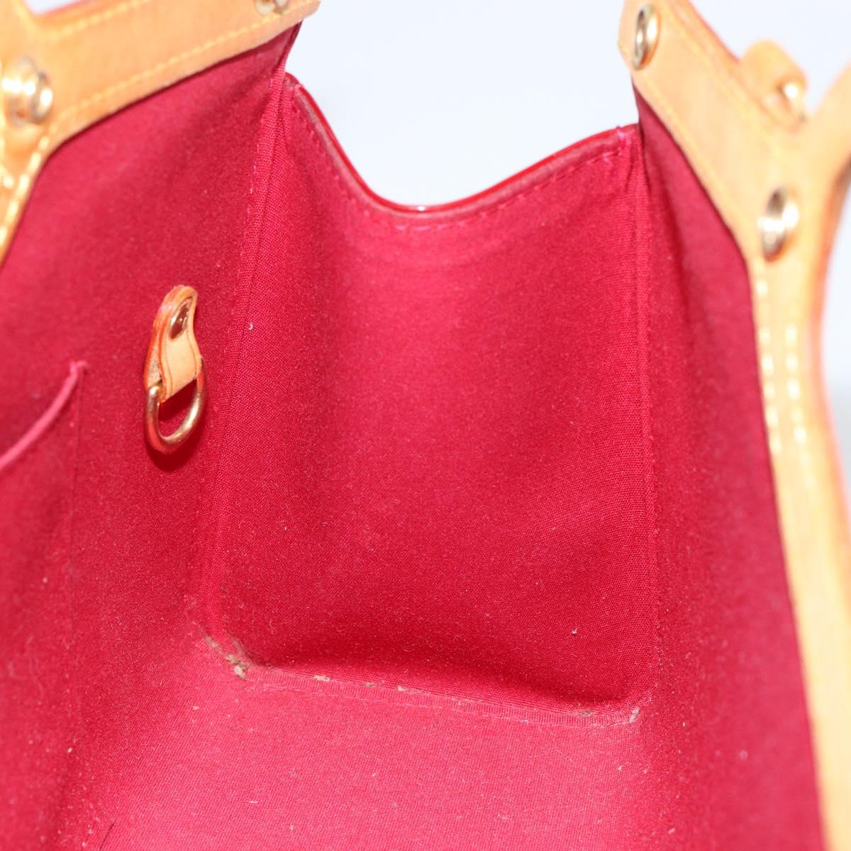 LOUIS VUITTON Monogram Vernis Roxbury Drive Bag 2way Red M91987 LV Auth ep10983