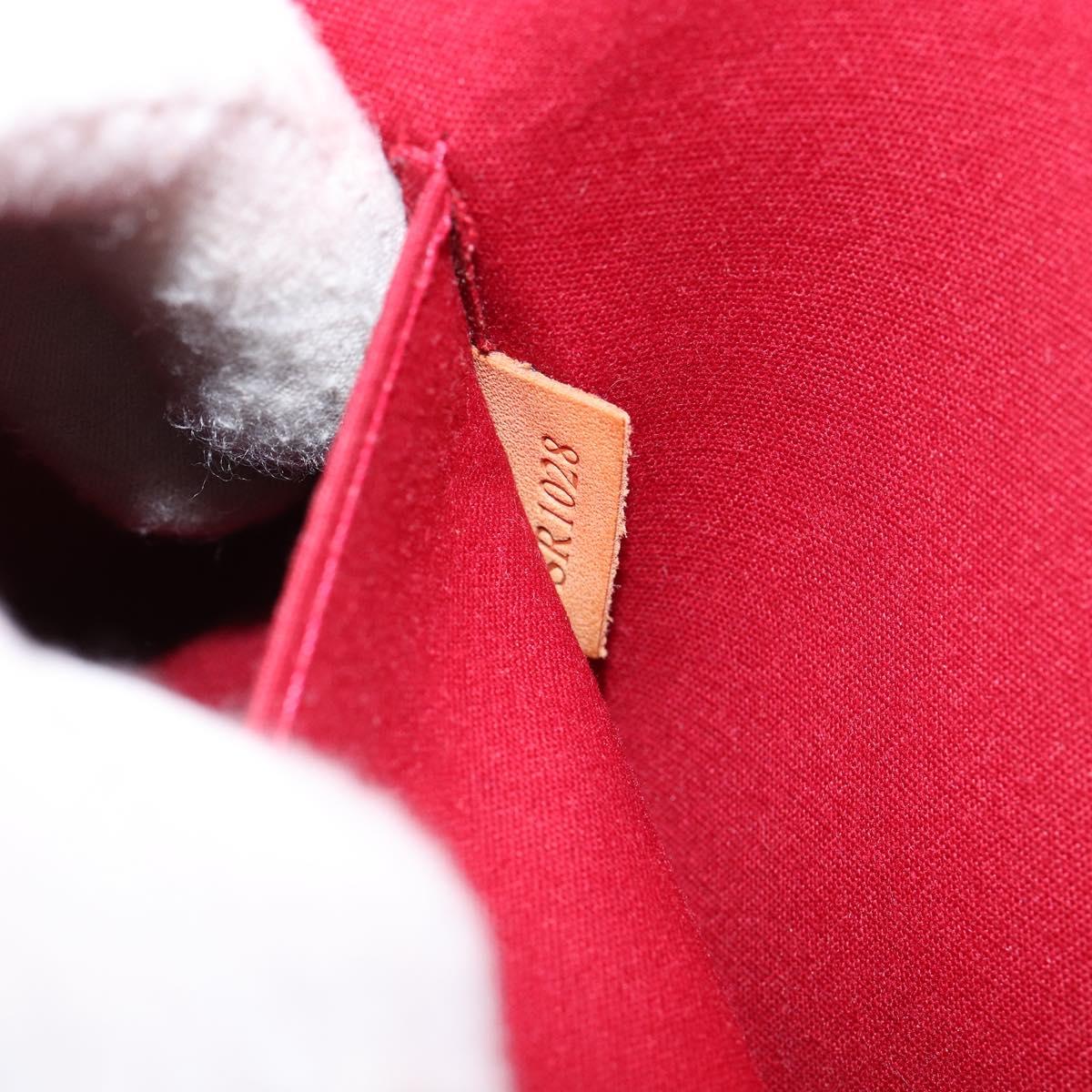 LOUIS VUITTON Monogram Vernis Roxbury Drive Bag 2way Red M91987 LV Auth ep10983