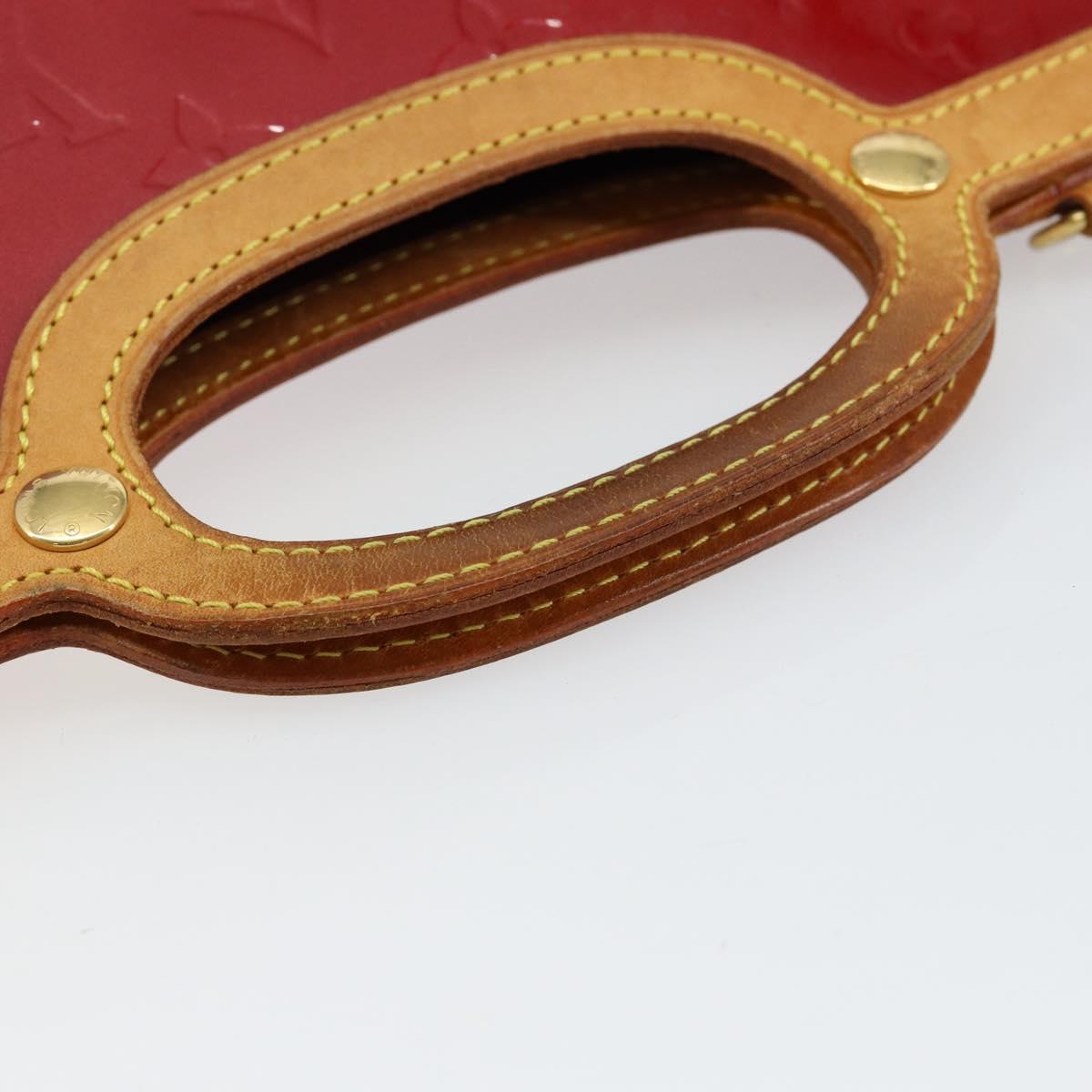 LOUIS VUITTON Monogram Vernis Roxbury Drive Bag 2way Red M91987 LV Auth ep10983