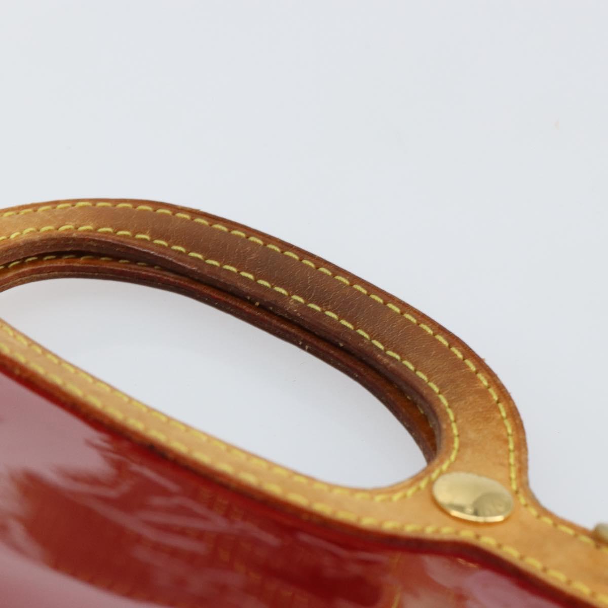 LOUIS VUITTON Monogram Vernis Roxbury Drive Bag 2way Red M91987 LV Auth ep10983
