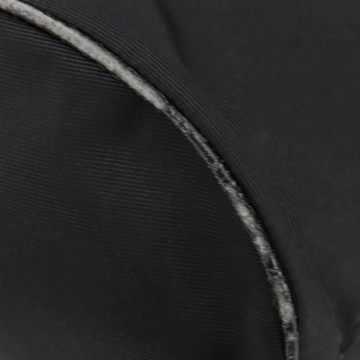 FENDI Hand Bag Nylon Black Gold Auth ep10985