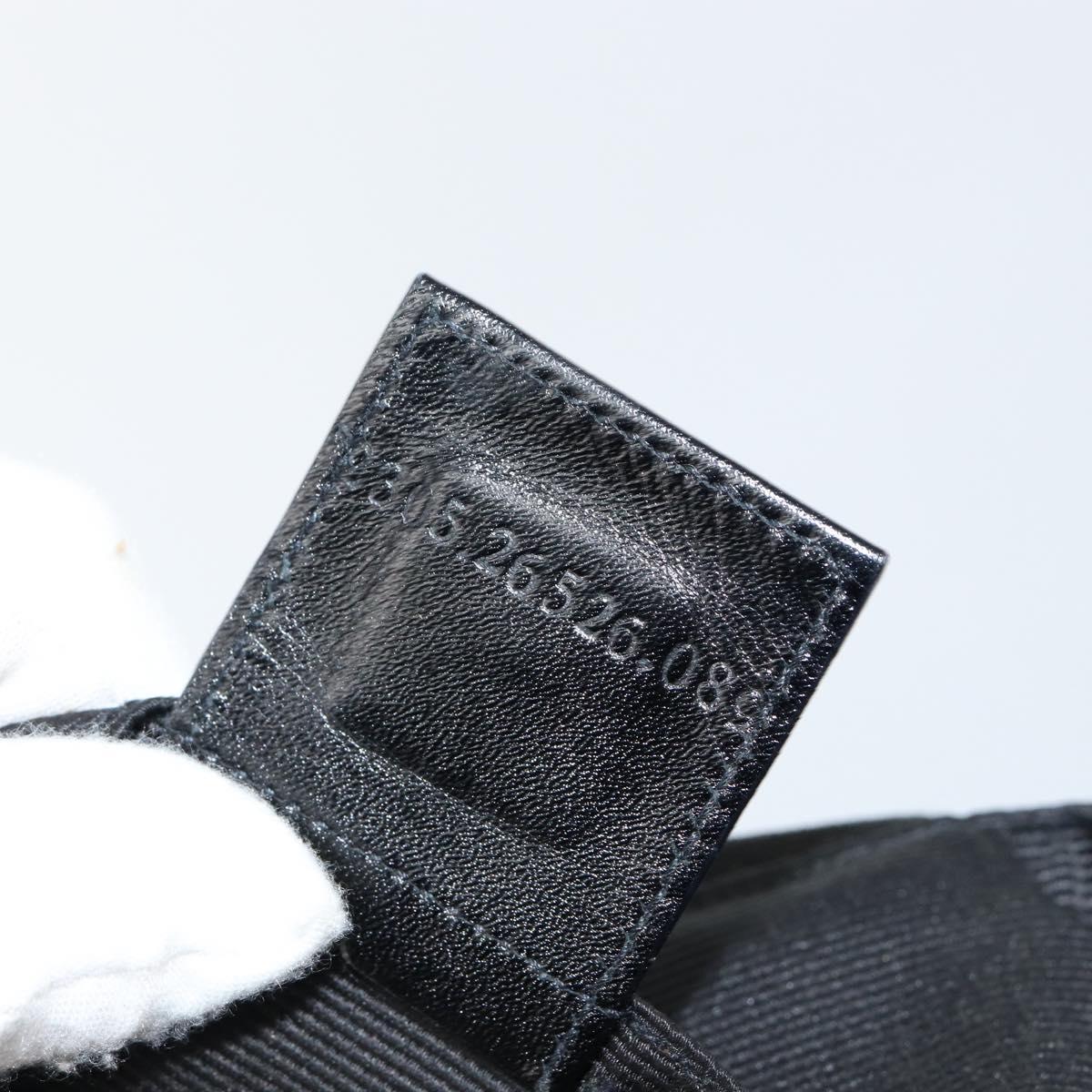 FENDI Hand Bag Nylon Black Gold Auth ep10985