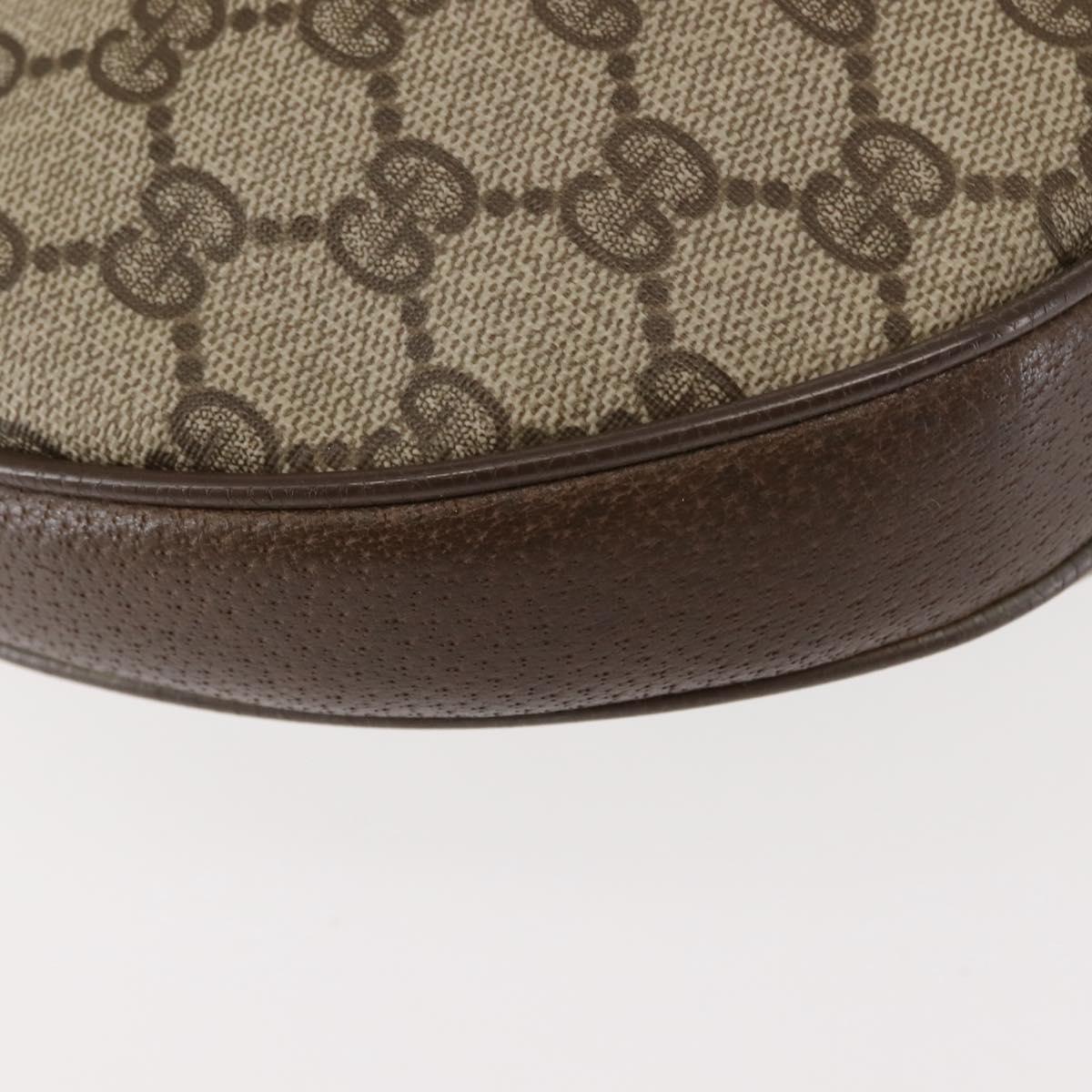 GUCCI GG Supreme Shoulder Bag PVC Beige Gold 72 02 058 Auth ep10986