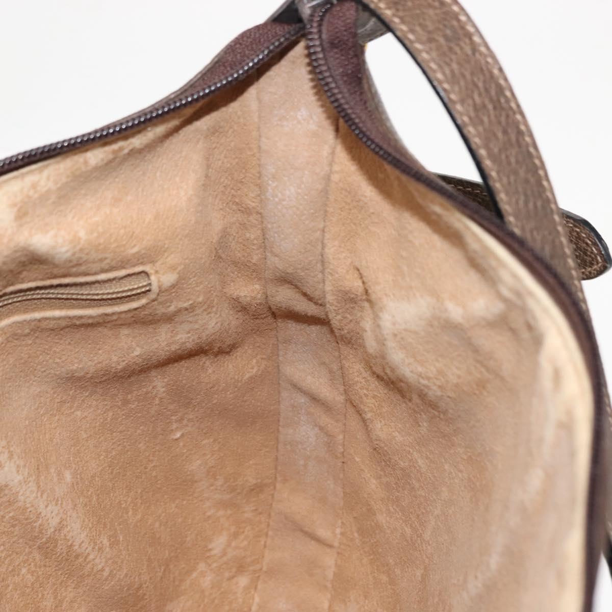GUCCI GG Supreme Shoulder Bag PVC Beige Gold 72 02 058 Auth ep10986