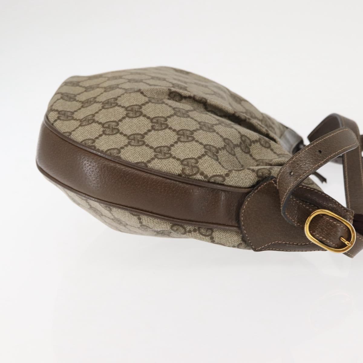 GUCCI GG Supreme Shoulder Bag PVC Beige Gold 72 02 058 Auth ep10986