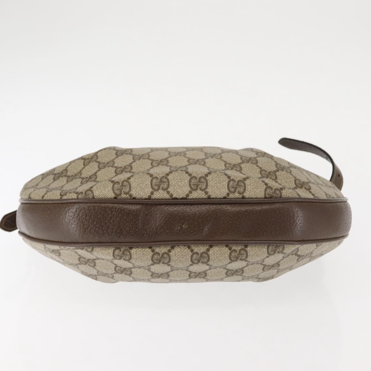 GUCCI GG Supreme Shoulder Bag PVC Beige Gold 72 02 058 Auth ep10986
