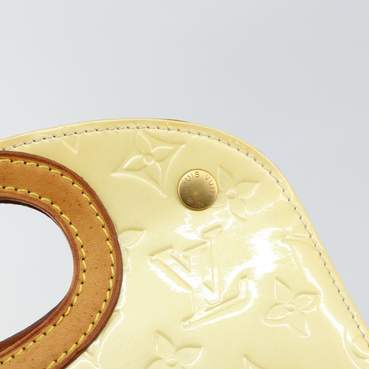 LOUIS VUITTON Monogram Vernis Maple drive Hand Bag Perle M91376 LV Auth ep10990