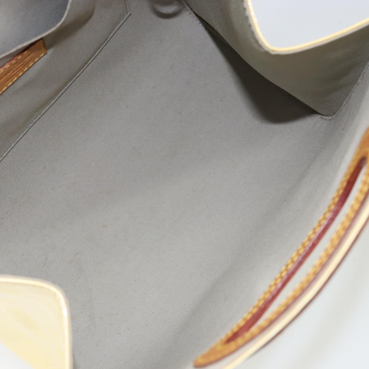 LOUIS VUITTON Monogram Vernis Maple drive Hand Bag Perle M91376 LV Auth ep10990