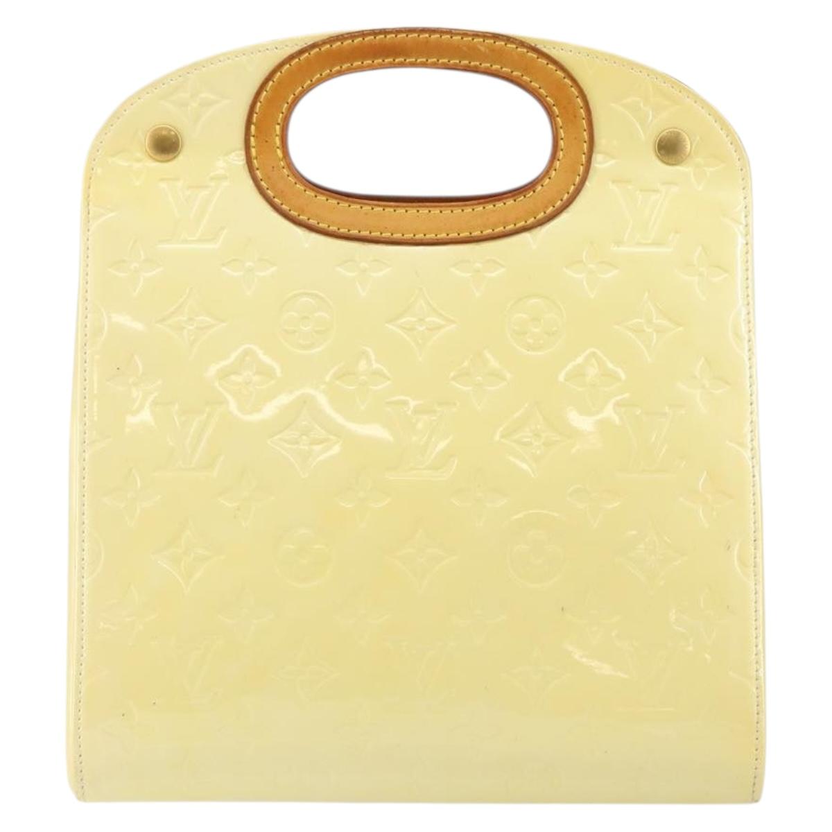 LOUIS VUITTON Monogram Vernis Maple drive Hand Bag Perle M91376 LV Auth ep10990