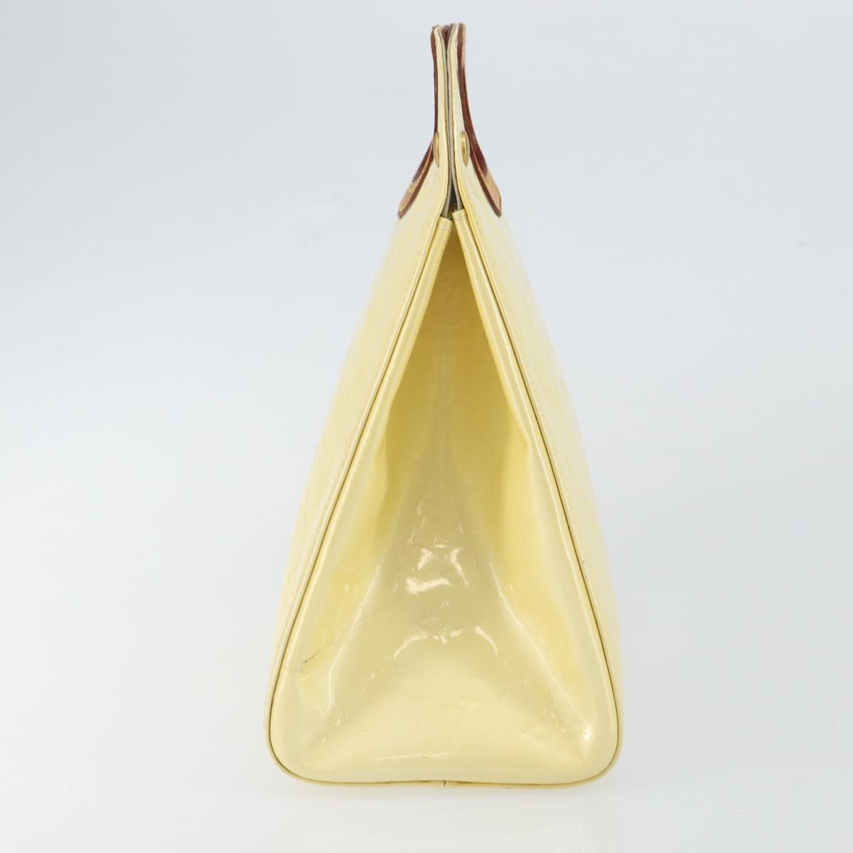 LOUIS VUITTON Monogram Vernis Maple drive Hand Bag Perle M91376 LV Auth ep10990