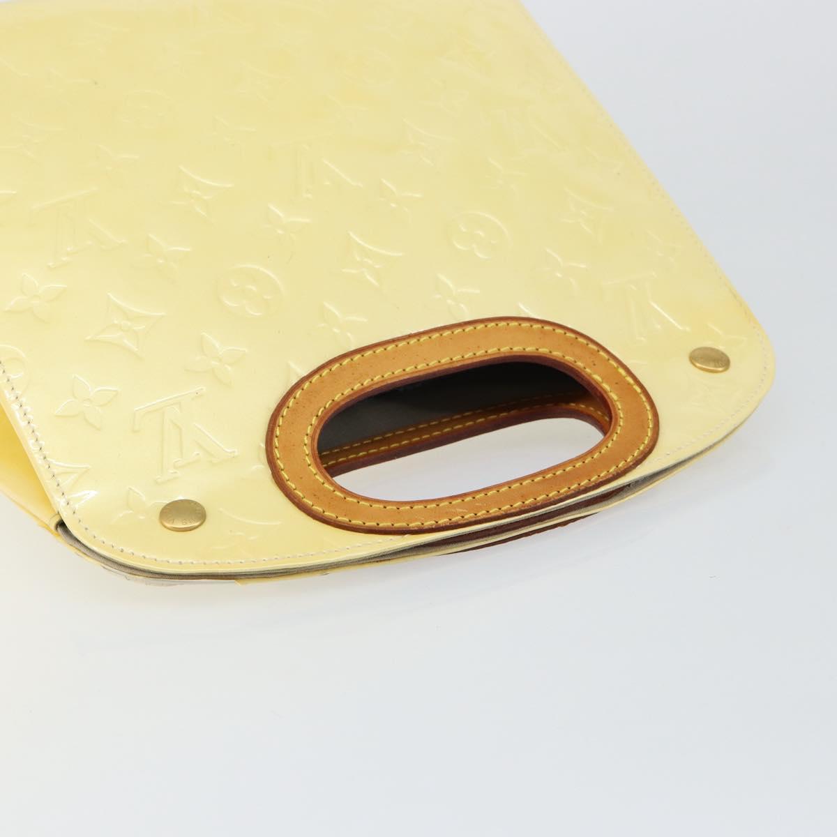 LOUIS VUITTON Monogram Vernis Maple drive Hand Bag Perle M91376 LV Auth ep10990