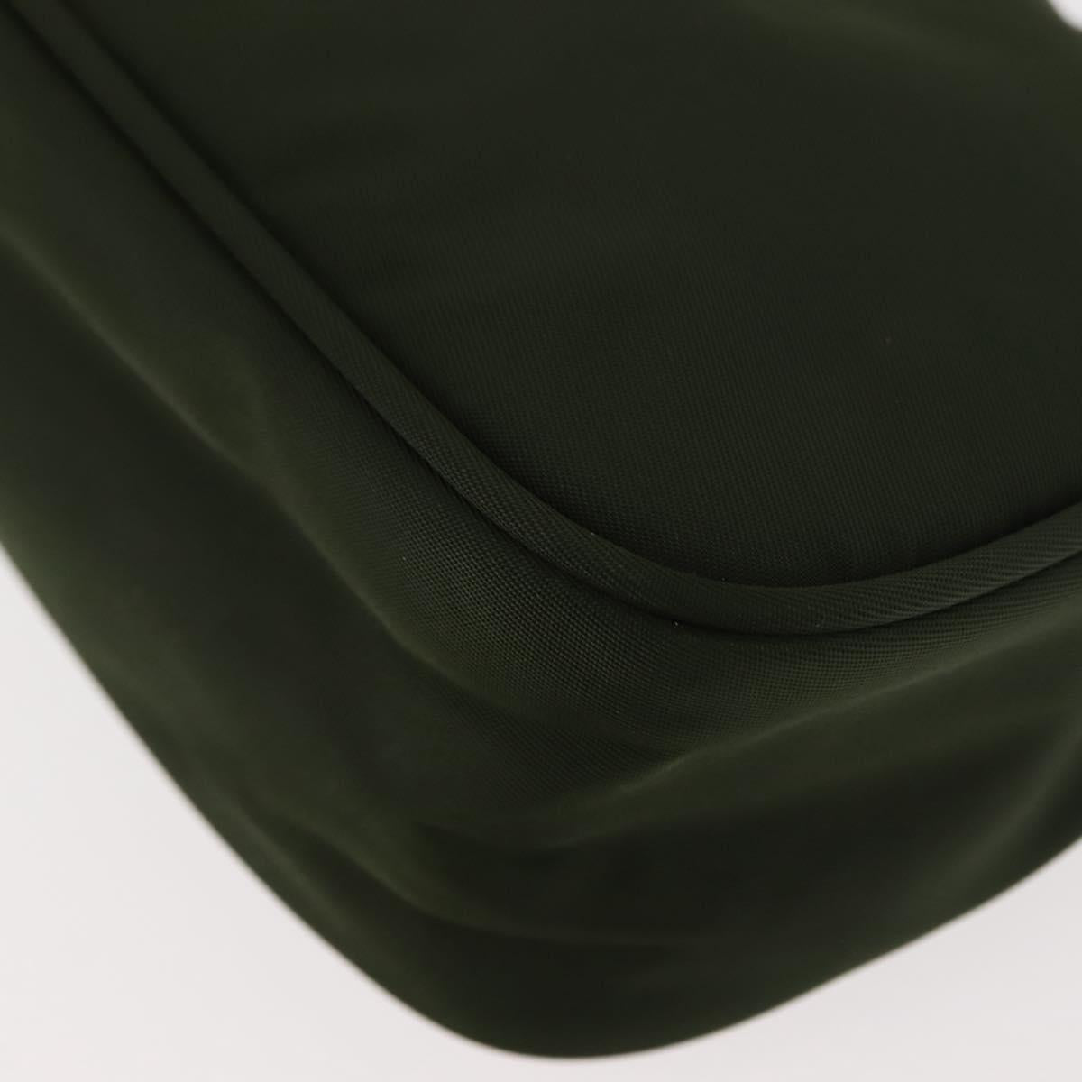 PRADA Accessory Pouch Nylon Khaki Auth ep10991