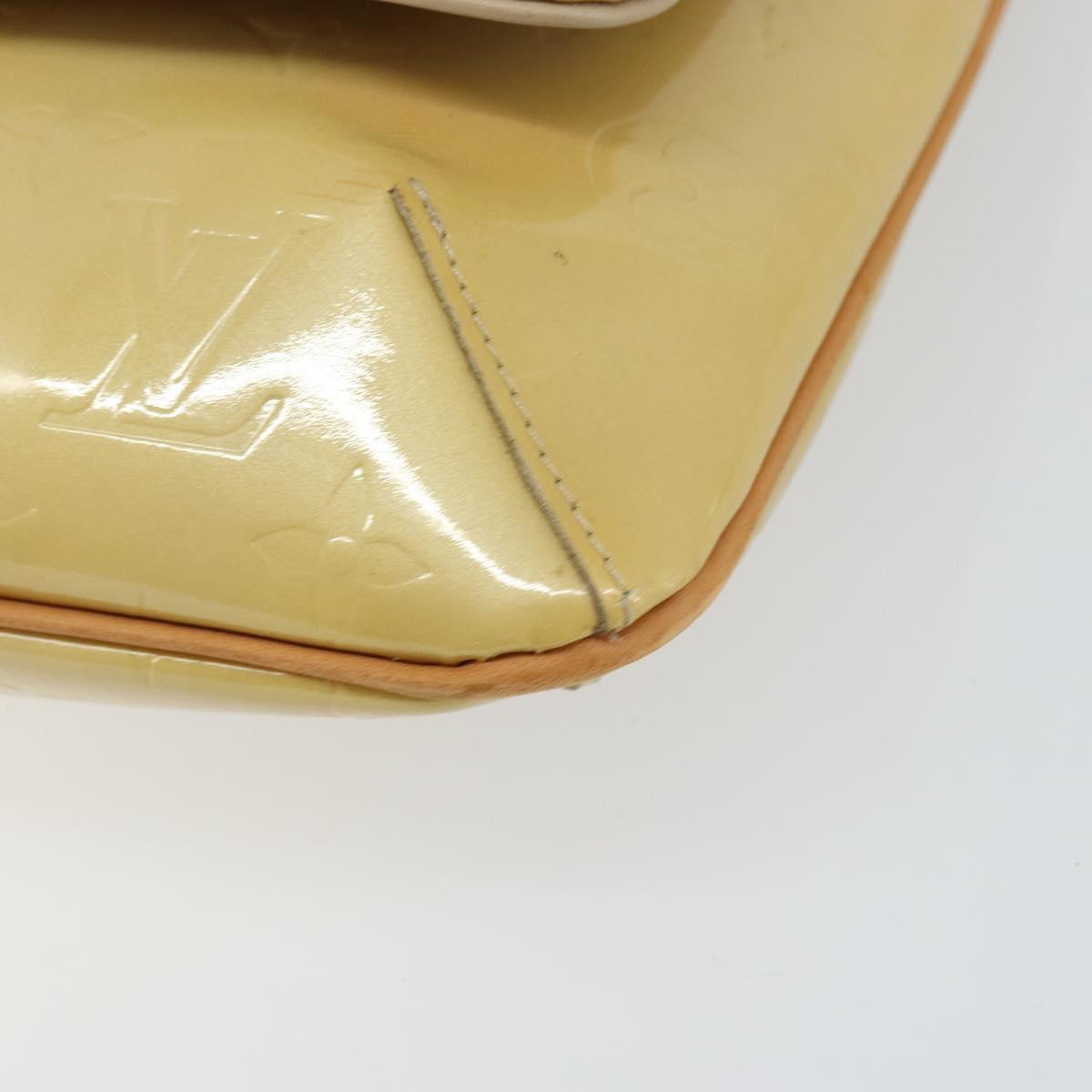 LOUIS VUITTON Monogram Vernis Thompson Street Bag Beige M91301 LV Auth ep10992