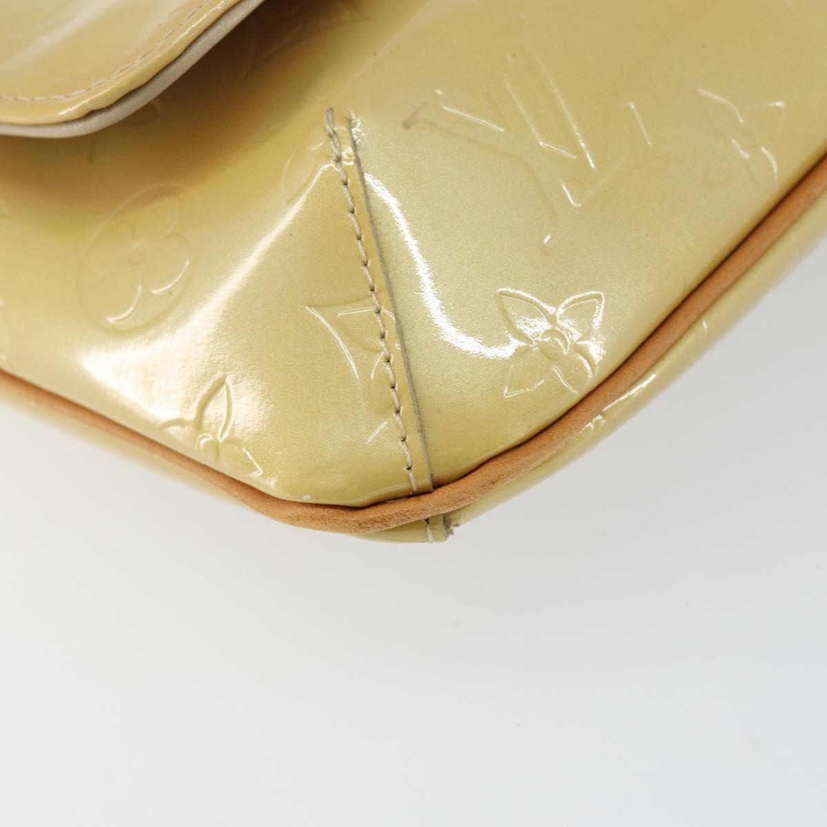 LOUIS VUITTON Monogram Vernis Thompson Street Bag Beige M91301 LV Auth ep10992