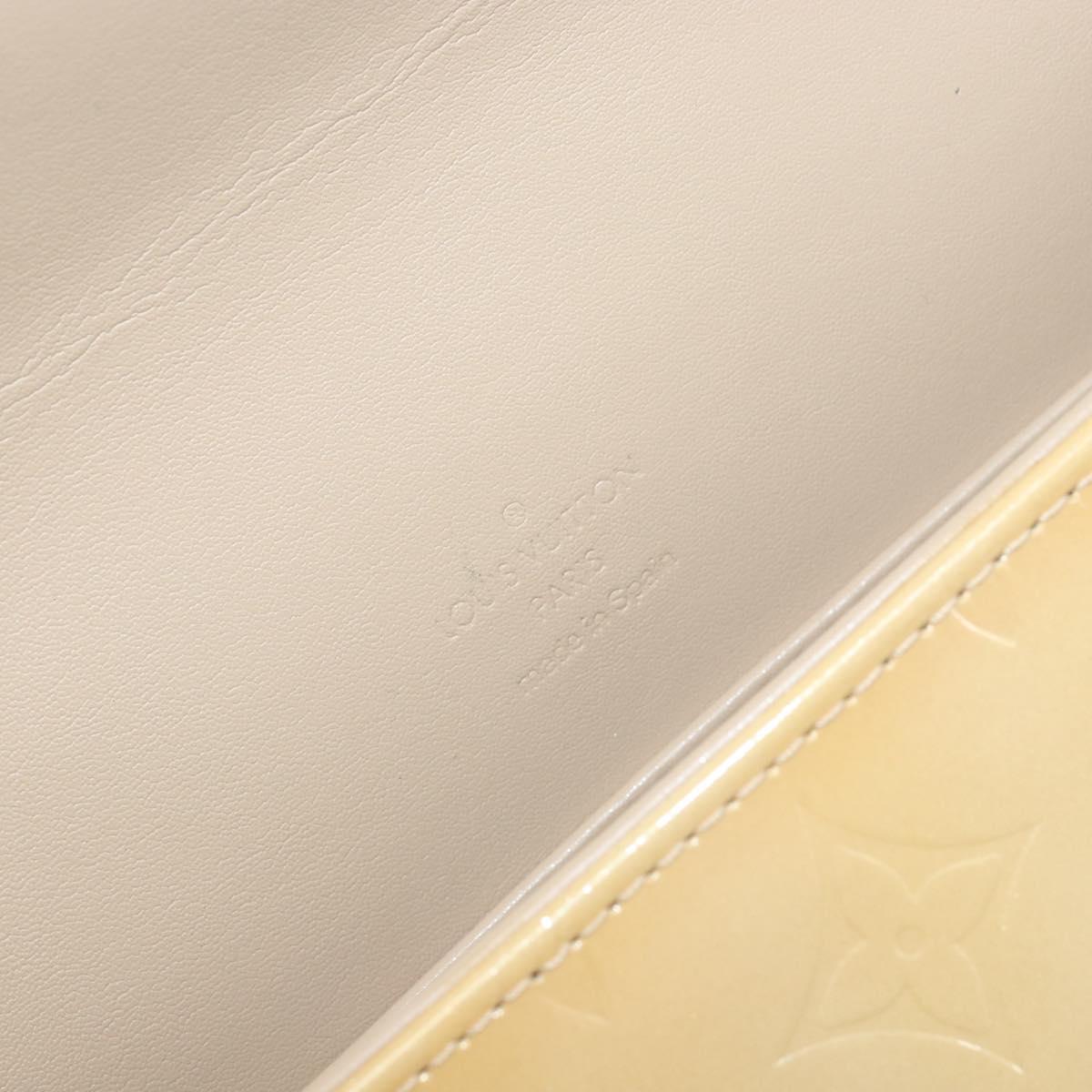 LOUIS VUITTON Monogram Vernis Thompson Street Bag Beige M91301 LV Auth ep10992