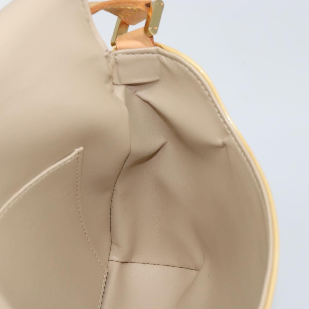 LOUIS VUITTON Monogram Vernis Thompson Street Bag Beige M91301 LV Auth ep10992