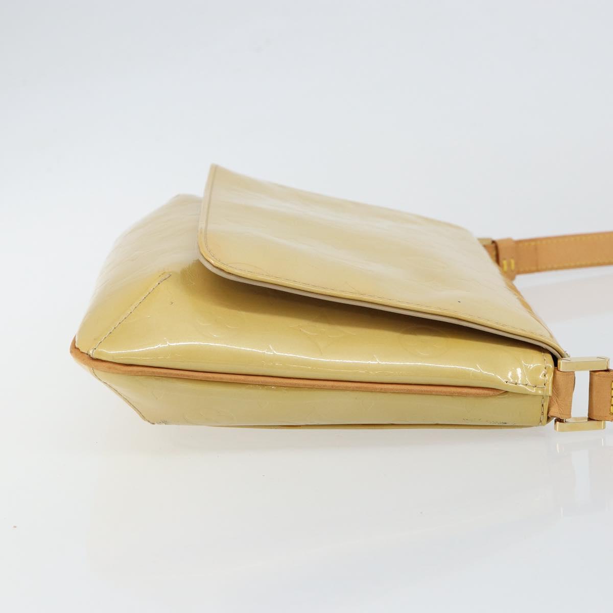 LOUIS VUITTON Monogram Vernis Thompson Street Bag Beige M91301 LV Auth ep10992