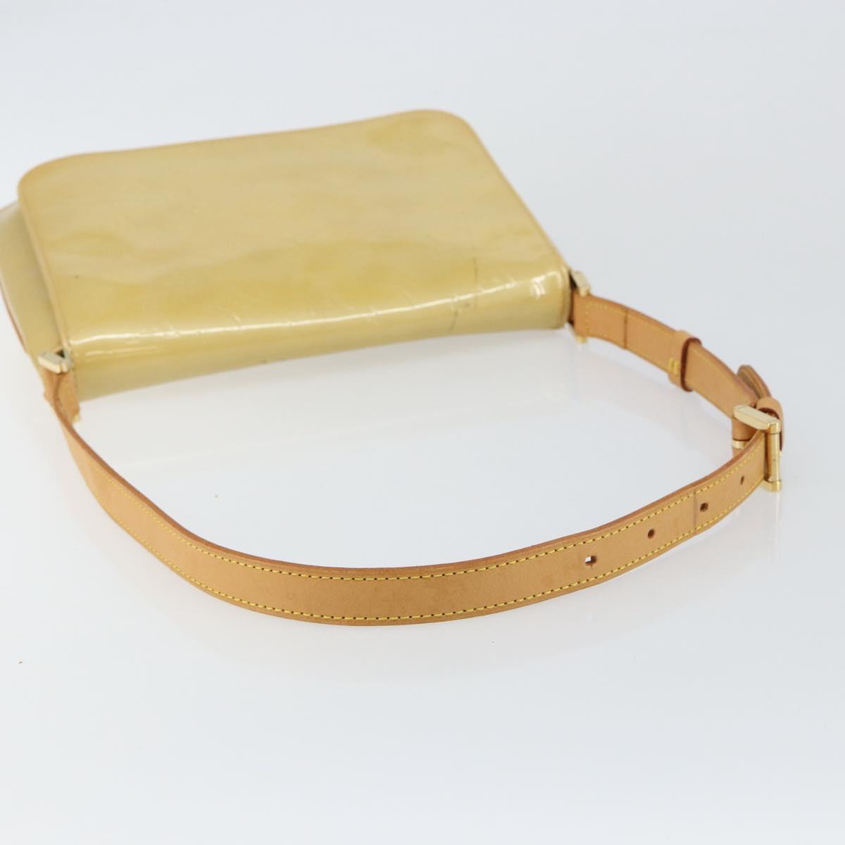 LOUIS VUITTON Monogram Vernis Thompson Street Bag Beige M91301 LV Auth ep10992