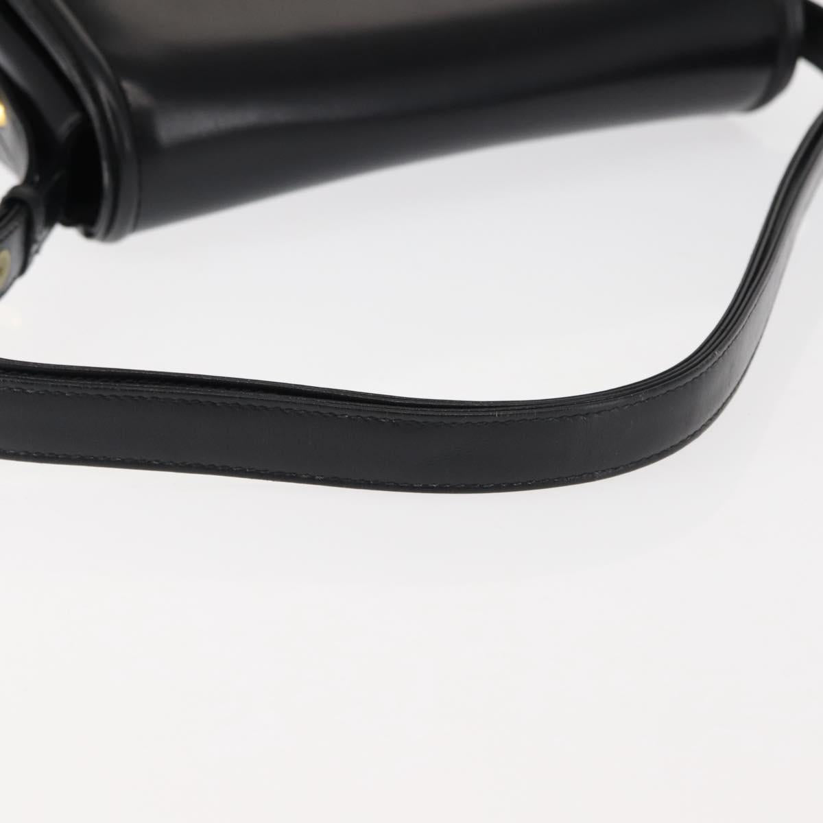 GUCCI Shoulder Bag Leather Black Auth ep10994