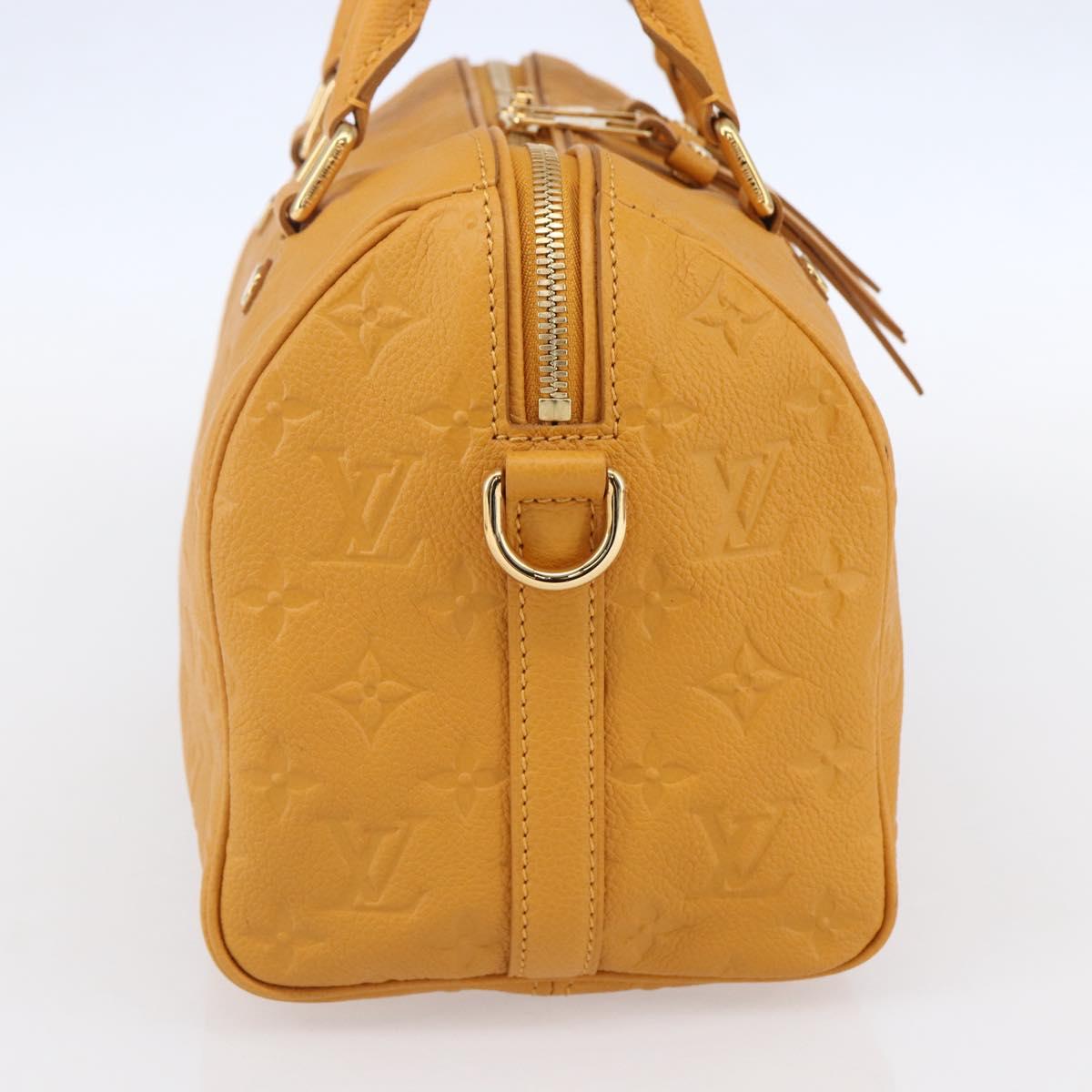LOUIS VUITTON Empreinte Speedy Bandouliere 25 Bag Saffron M40904 LV Auth ep10999