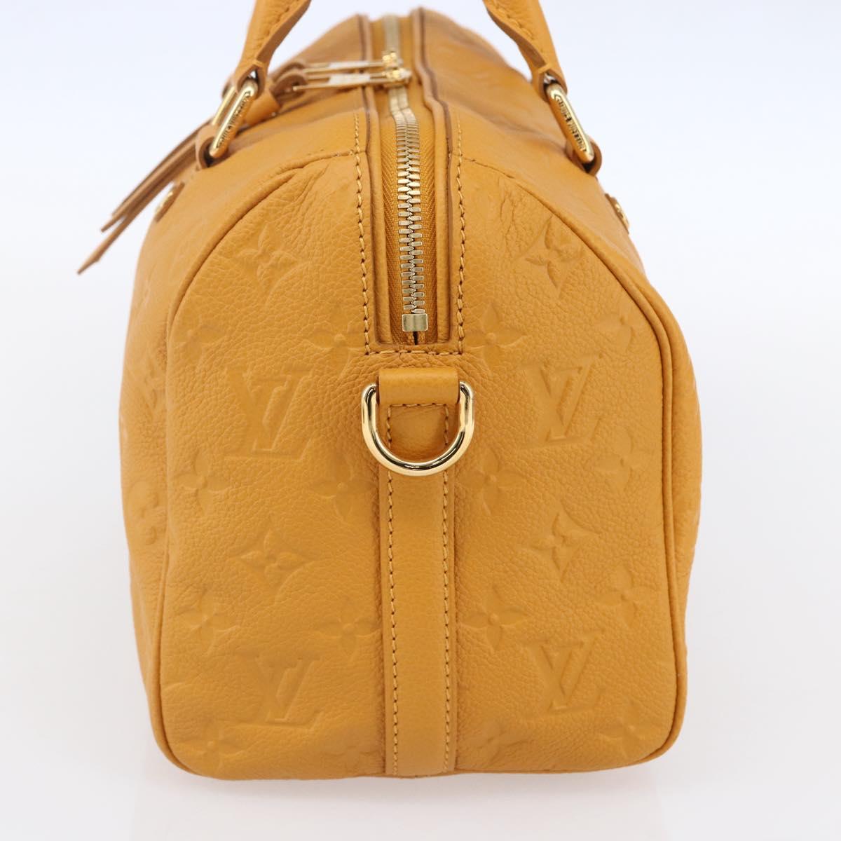 LOUIS VUITTON Empreinte Speedy Bandouliere 25 Bag Saffron M40904 LV Auth ep10999