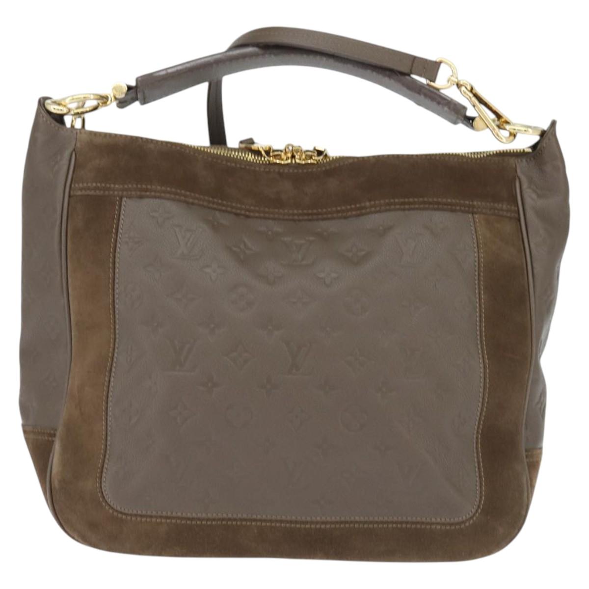 LOUIS VUITTON Monogram Empreinte Audacieuse GM Shoulder Bag Tail LV Auth ep11001