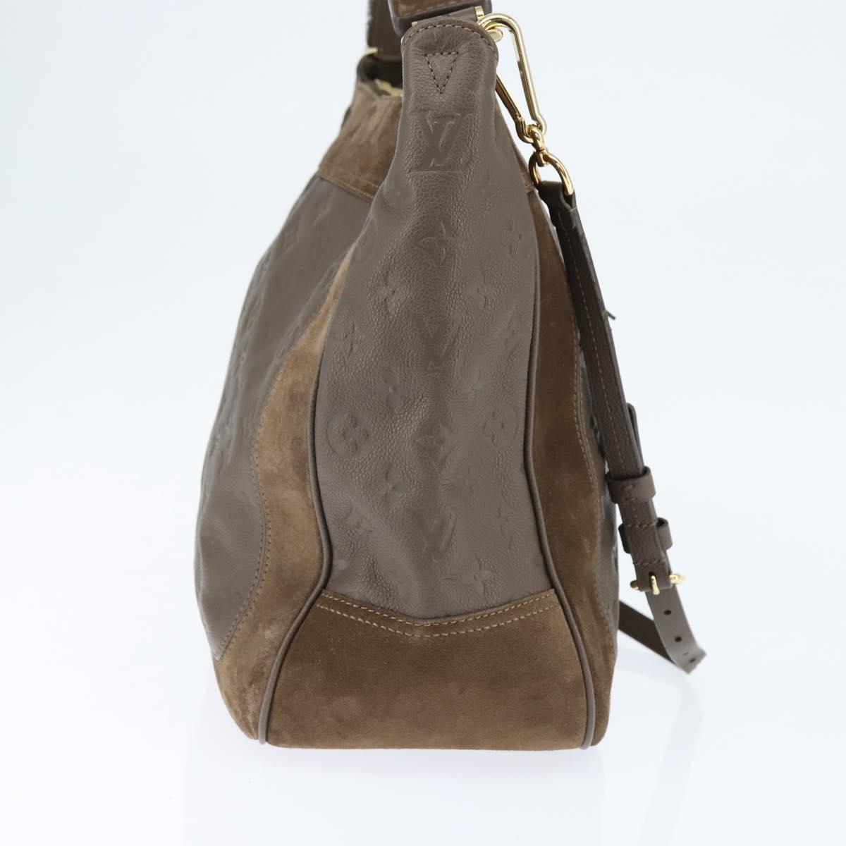 LOUIS VUITTON Monogram Empreinte Audacieuse GM Shoulder Bag Tail LV Auth ep11001