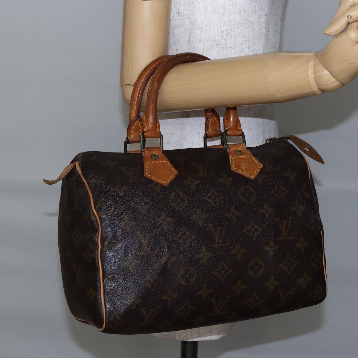 LOUIS VUITTON Monogram Speedy 25 Hand Bag M41528 LV Auth ep11003