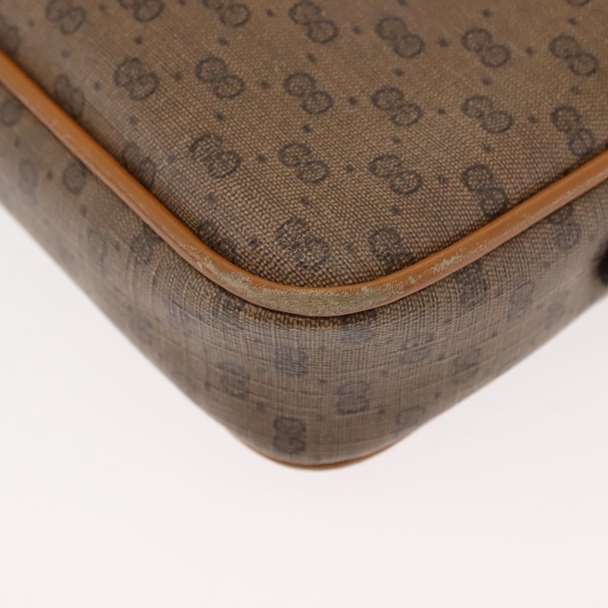 GUCCI Micro GG Supreme Shoulder Bag PVC Beige Gold 007 904 0095 Auth ep11014