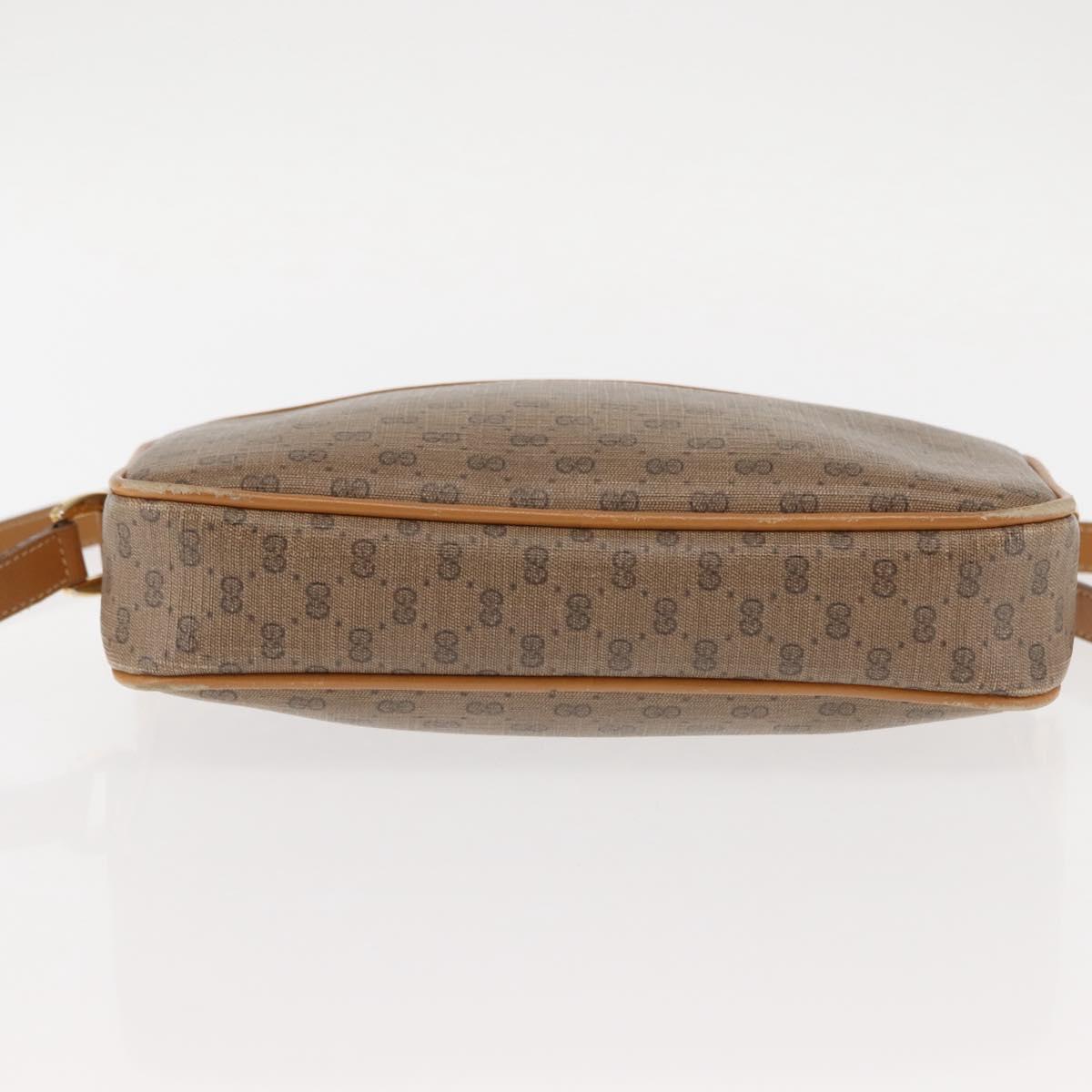 GUCCI Micro GG Supreme Shoulder Bag PVC Beige Gold 007 904 0095 Auth ep11014