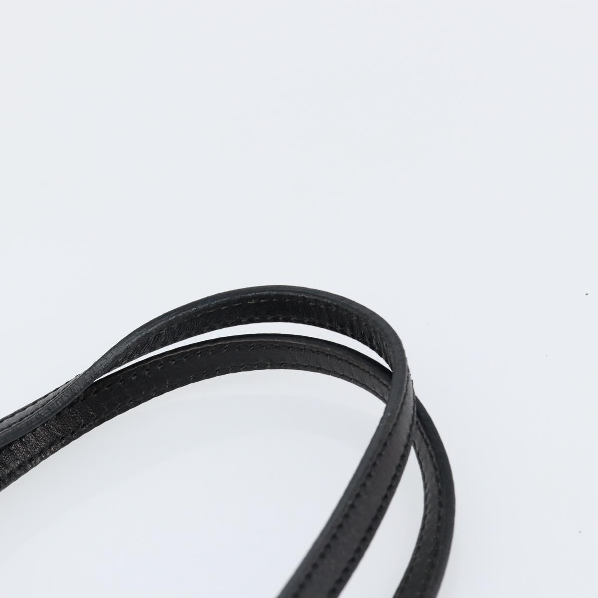 FENDI Zucchino Canvas Hand Bag Black Brown Auth ep11017