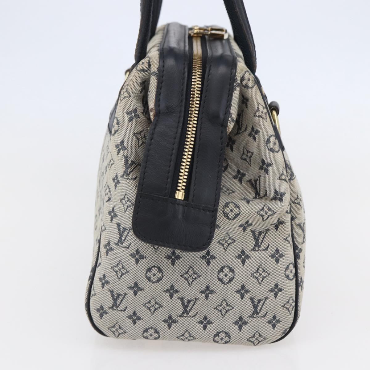 LOUIS VUITTON Monogram Mini Josephine PM Hand Bag Blue M92049 LV Auth ep11021