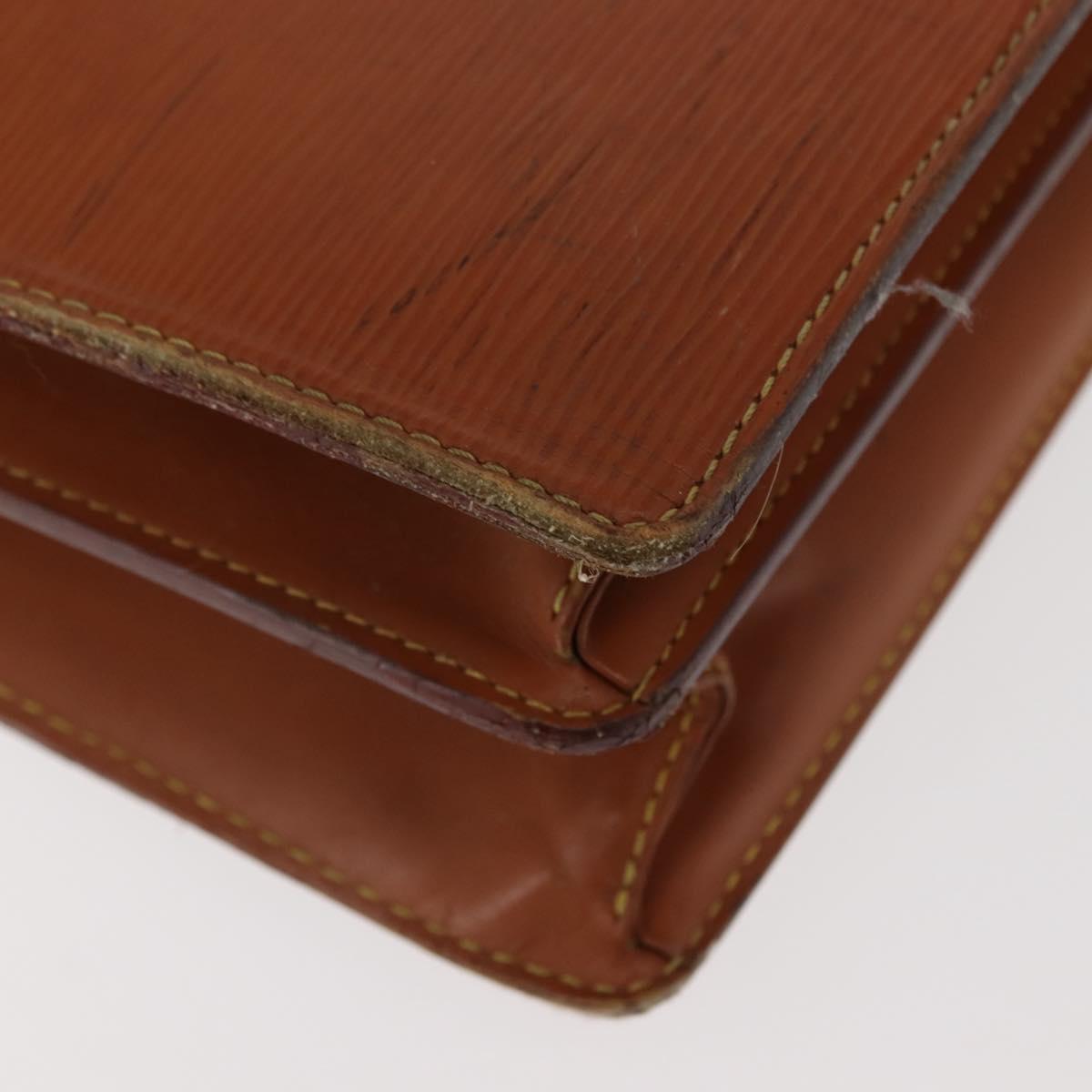 LOUIS VUITTON Epi Serviette Conseiller Briefcase Brown M54423 LV Auth ep11024