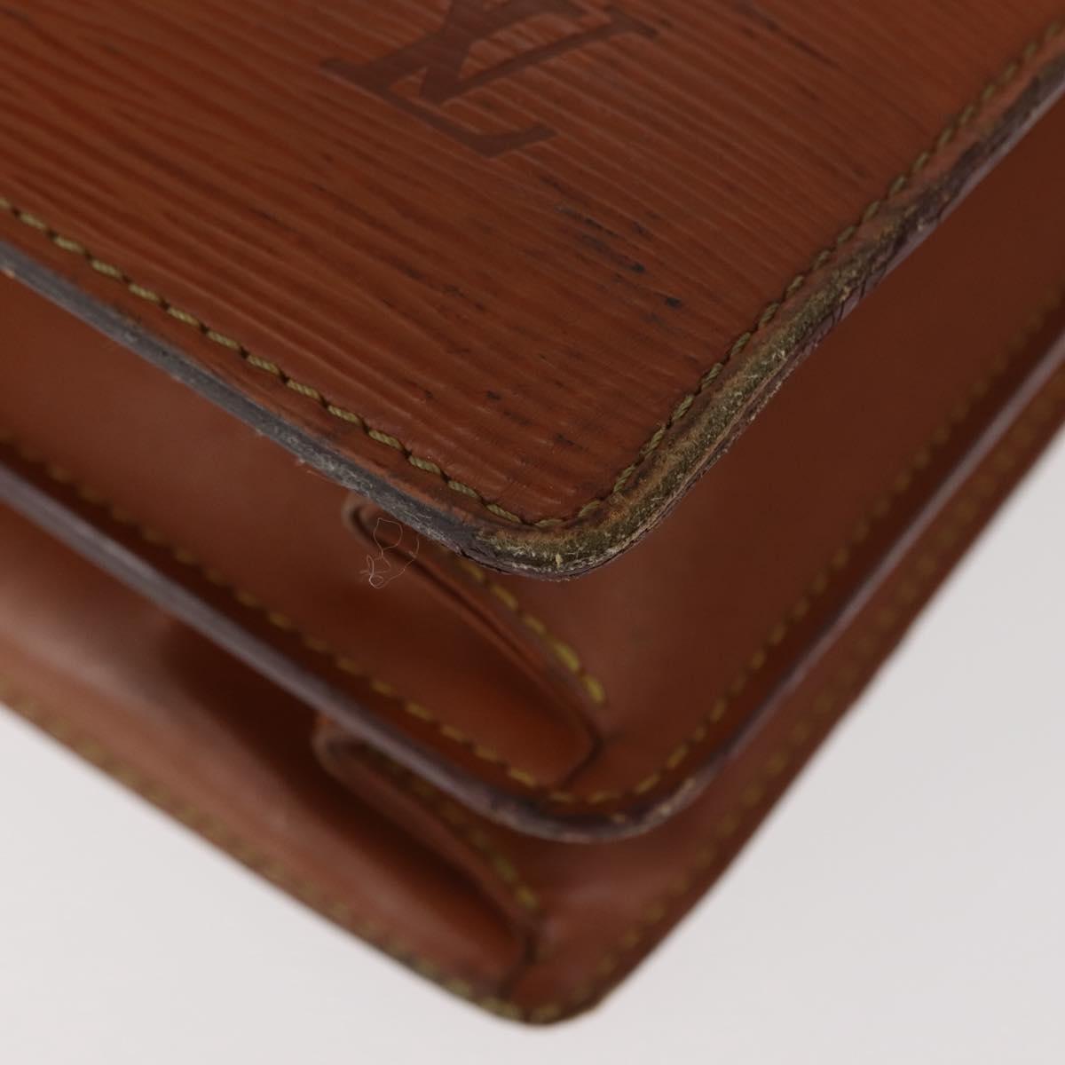 LOUIS VUITTON Epi Serviette Conseiller Briefcase Brown M54423 LV Auth ep11024