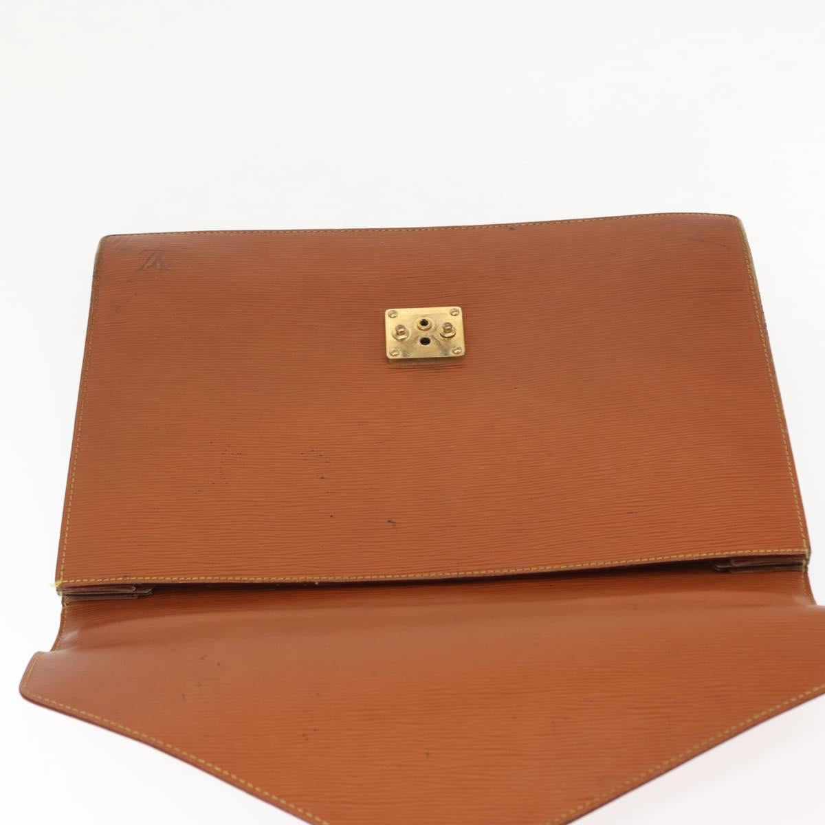 LOUIS VUITTON Epi Serviette Conseiller Briefcase Brown M54423 LV Auth ep11024