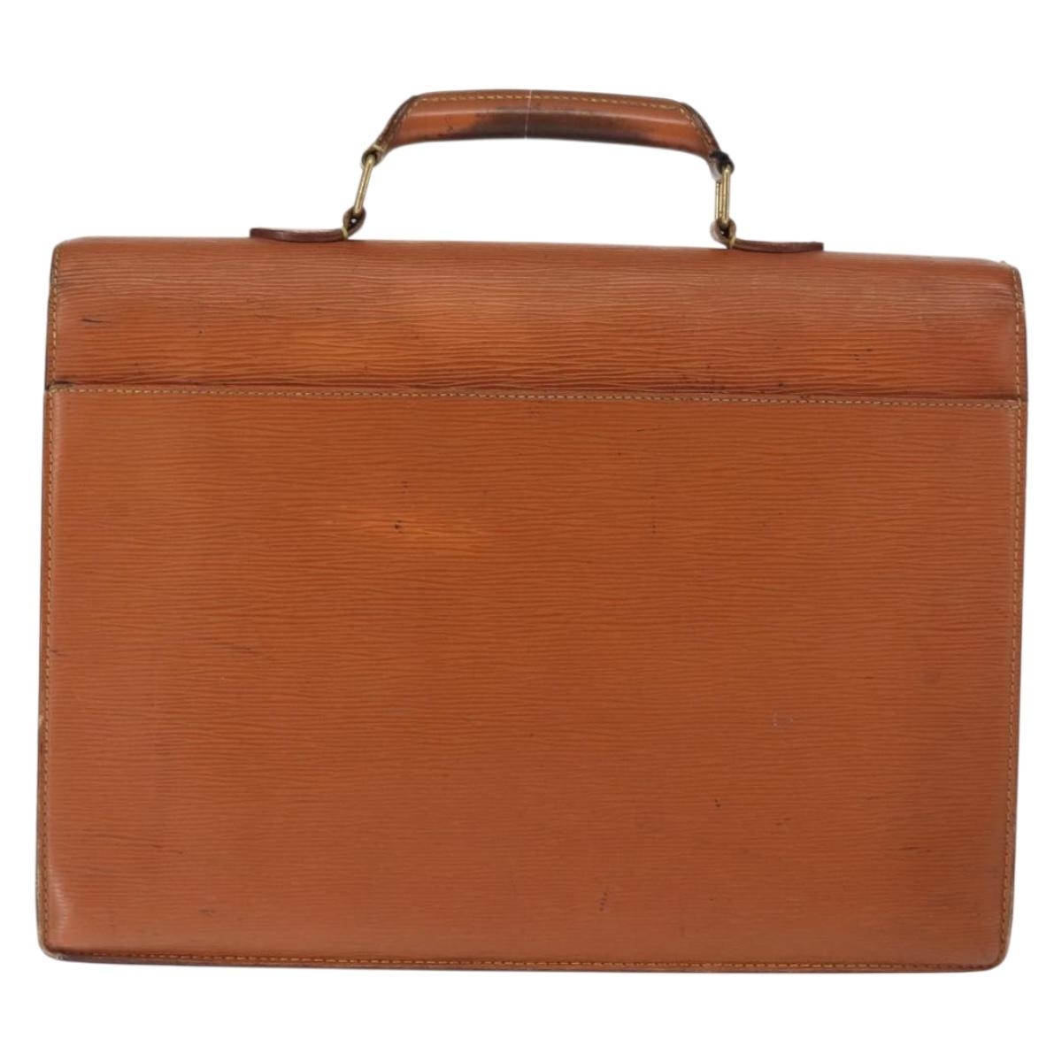 LOUIS VUITTON Epi Serviette Conseiller Briefcase Brown M54423 LV Auth ep11024