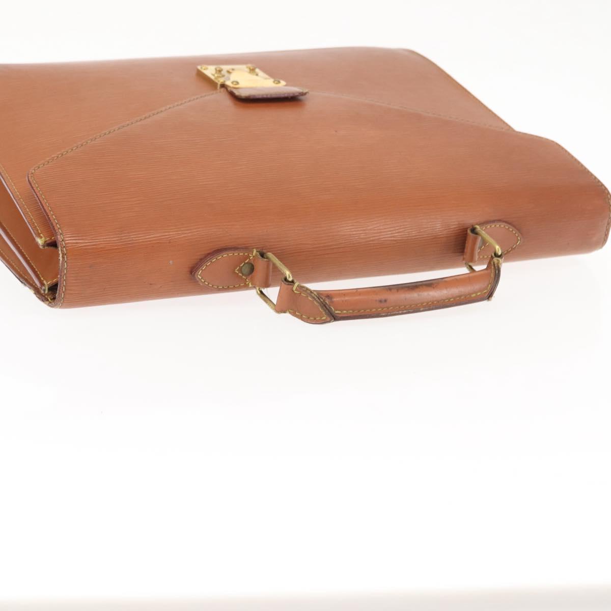 LOUIS VUITTON Epi Serviette Conseiller Briefcase Brown M54423 LV Auth ep11024