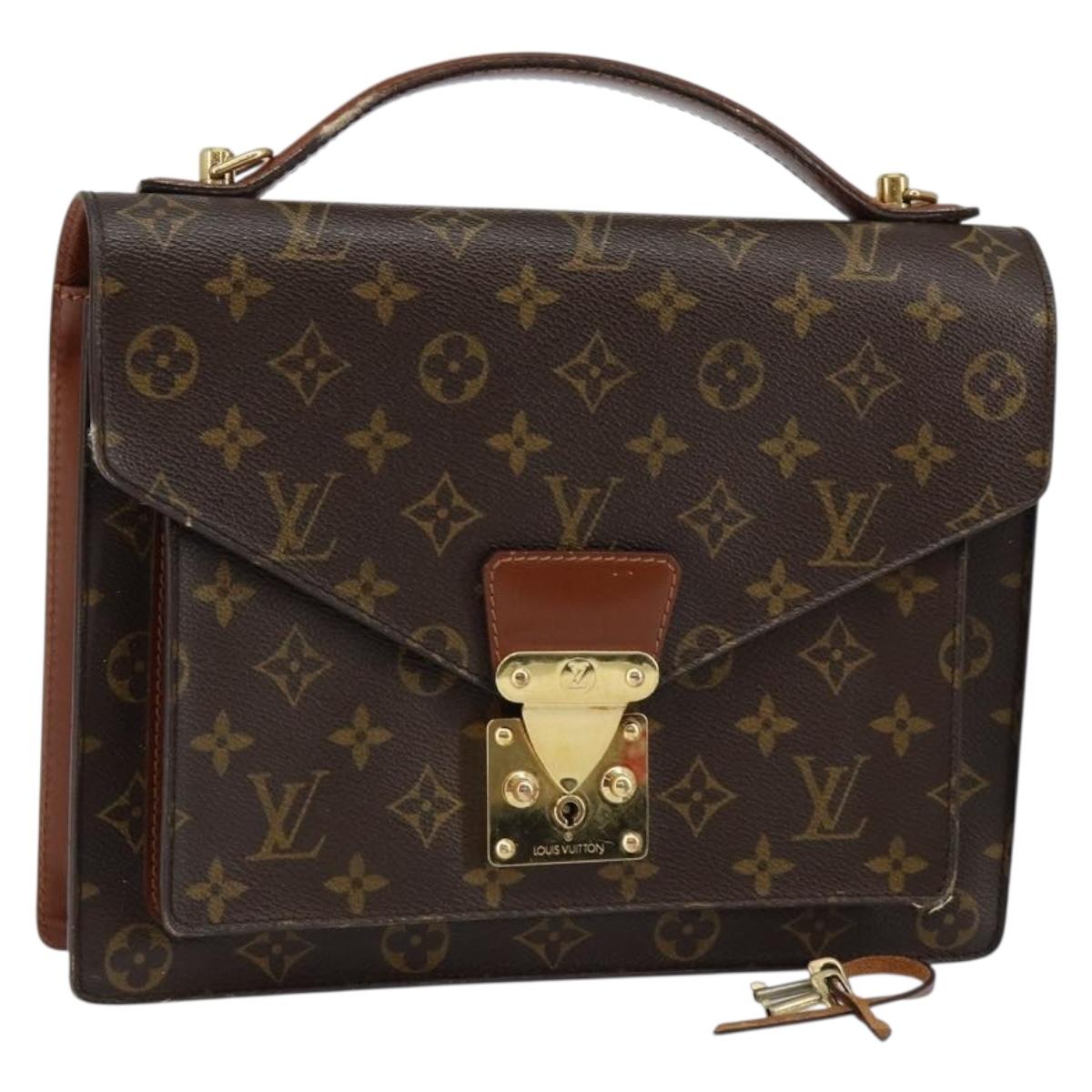 LOUIS VUITTON Monogram Monceau 28 Hand Bag M51185 LV Auth ep11025