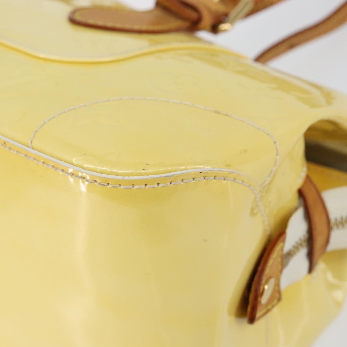 LOUIS VUITTON Monogram Vernis Rosewood Avenue Hand Bag Perle M93508 Auth ep11026