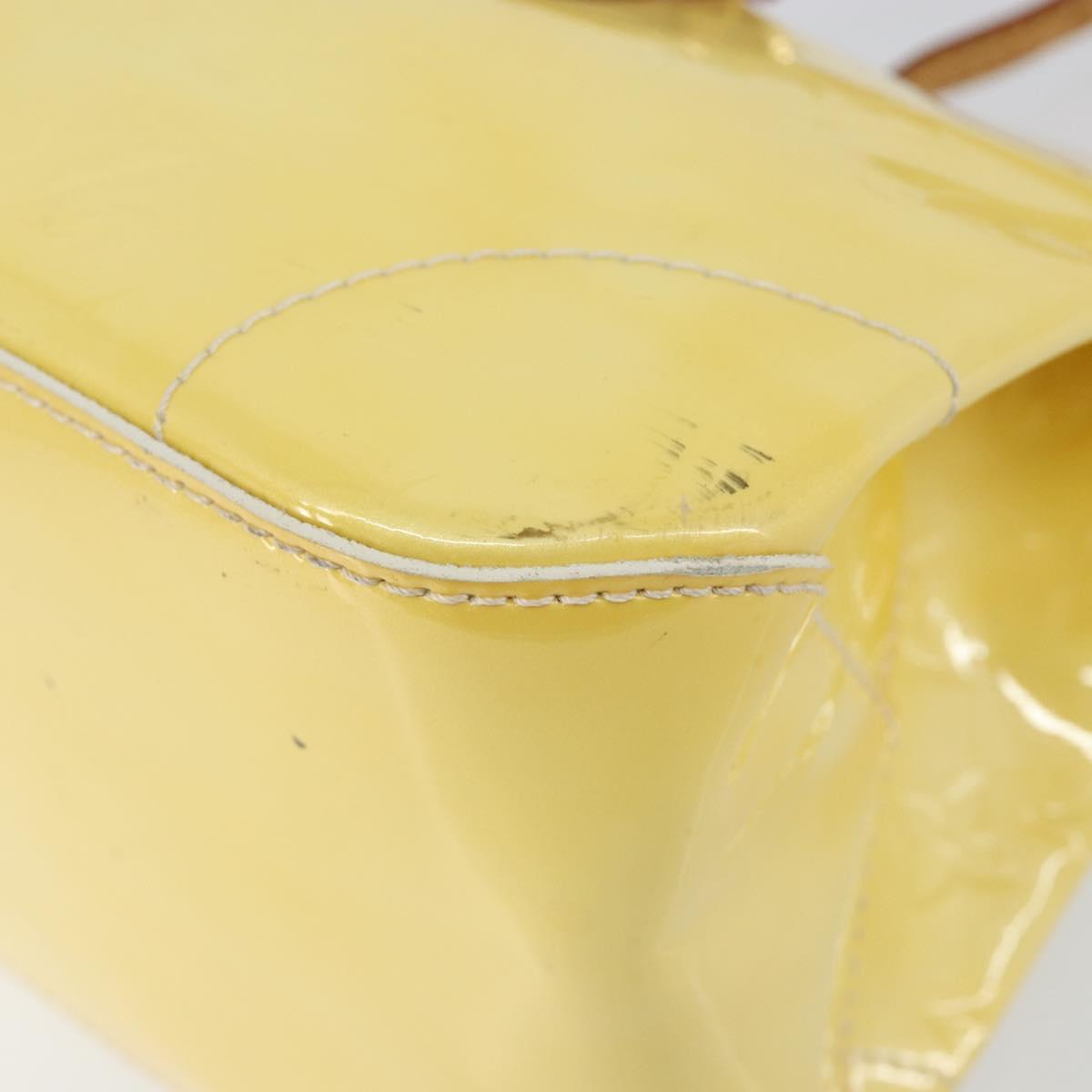 LOUIS VUITTON Monogram Vernis Rosewood Avenue Hand Bag Perle M93508 Auth ep11026