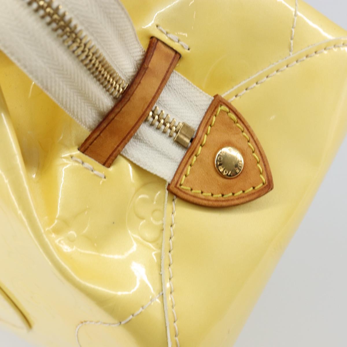 LOUIS VUITTON Monogram Vernis Rosewood Avenue Hand Bag Perle M93508 Auth ep11026