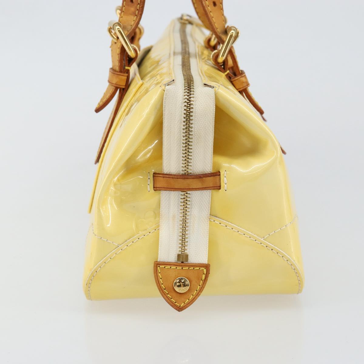 LOUIS VUITTON Monogram Vernis Rosewood Avenue Hand Bag Perle M93508 Auth ep11026