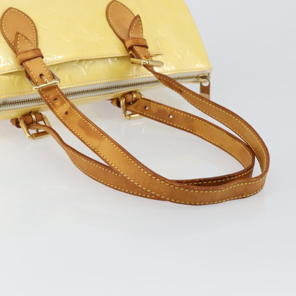 LOUIS VUITTON Monogram Vernis Rosewood Avenue Hand Bag Perle M93508 Auth ep11026