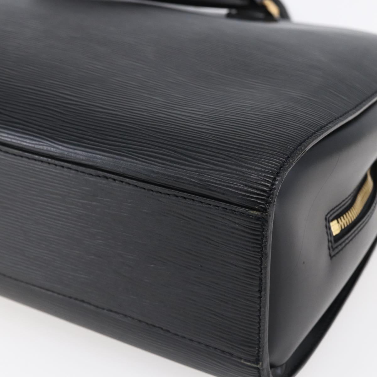 LOUIS VUITTON Epi Sorbonne Business Bag Black M54512 LV Auth ep11032