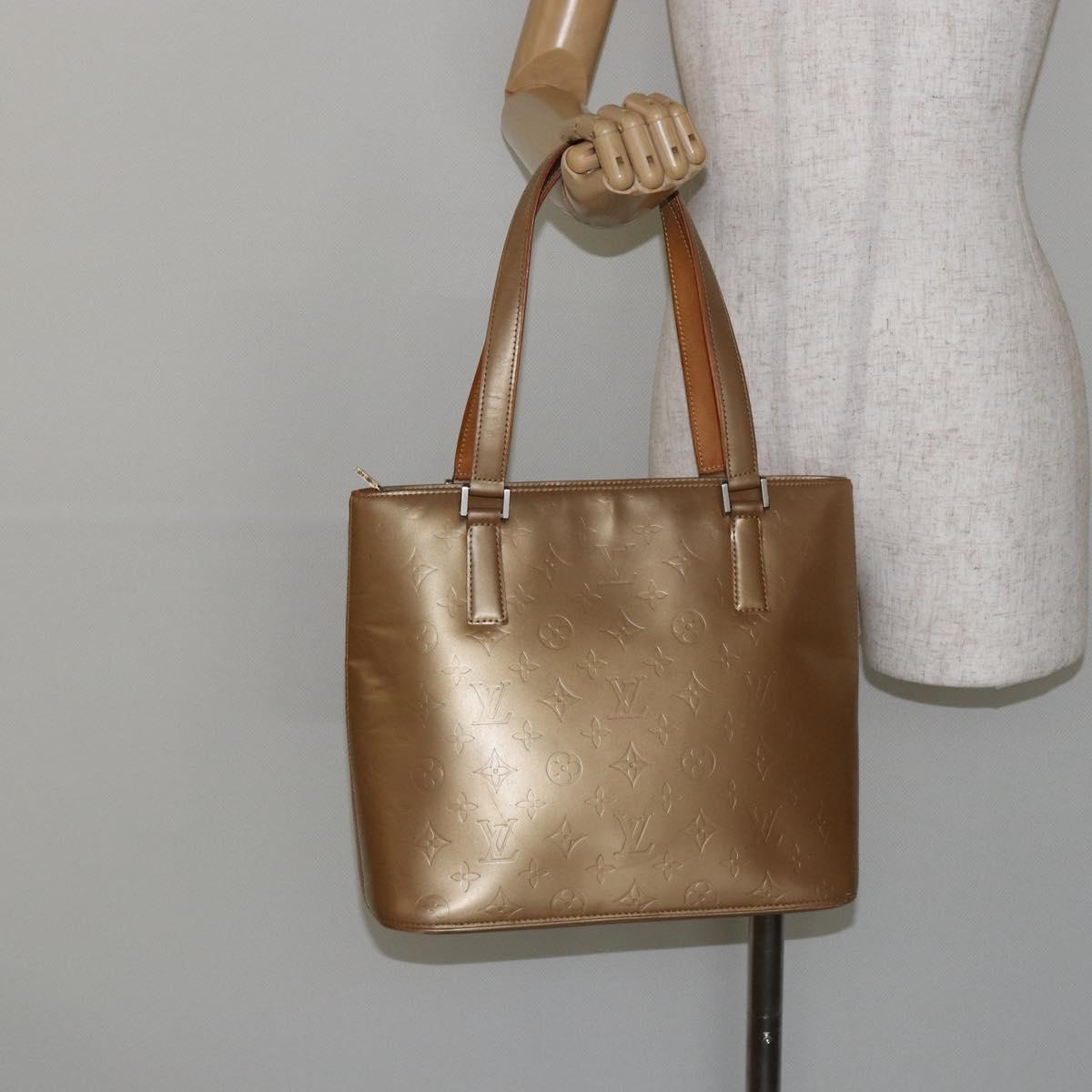 LOUIS VUITTON Monogram Mat Stockton Tote Bag Amble M55117 LV Auth ep11033